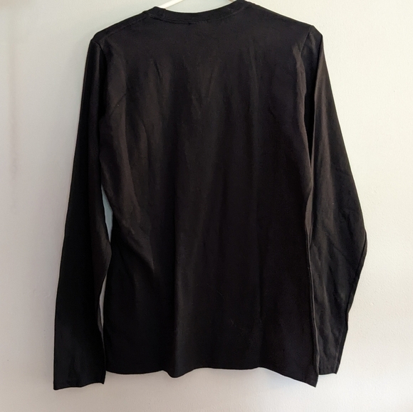 Long Sleeve Tee Gold Foil Design The Devil Went Down To Georgia - Picture 4 of 5